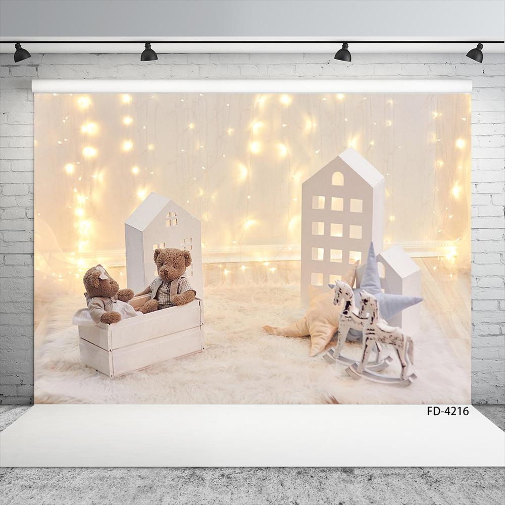 Photography Lighting For Portraits - Christmas Light String Toy Bear Horse