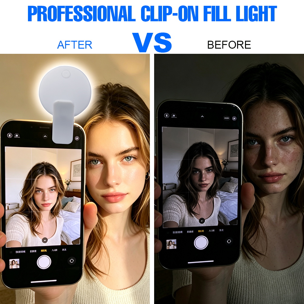 Portable Clip‑on Selfie Fill L - Photography Lighting Portable recension och pris