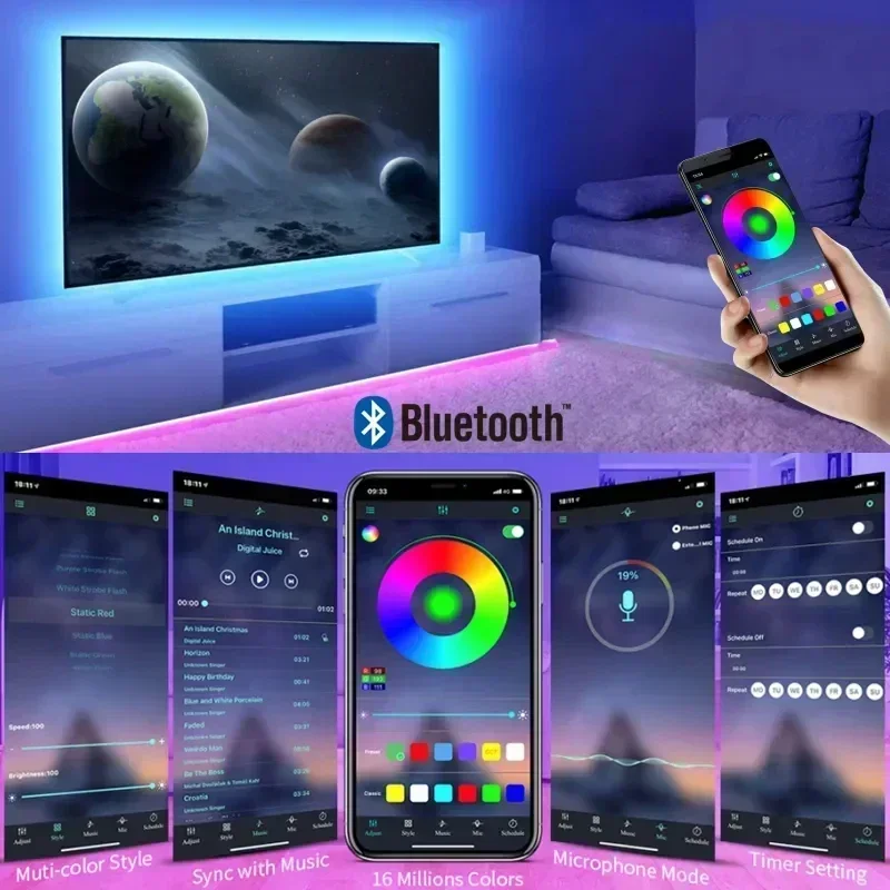 Smart RGB LED Gaming Light Str - Photography Lighting Game recension och pris